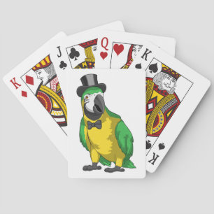 Parrot Groom Cylinder Wedding Playing Cards