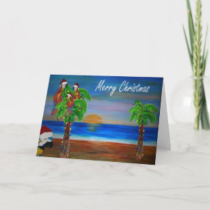 Parrot head Christmas cards from my art.