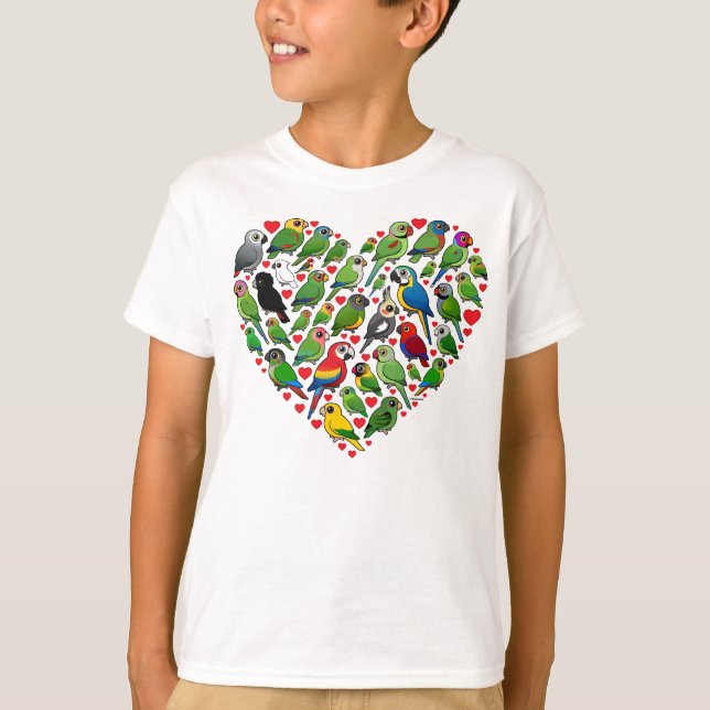 Parrot Heart T-Shirt (Front)