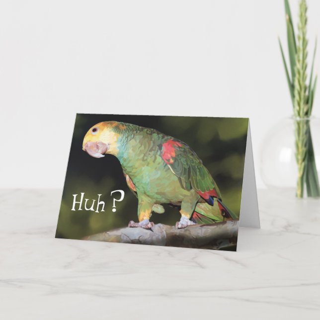 Parrot, Huh? Card (Front)