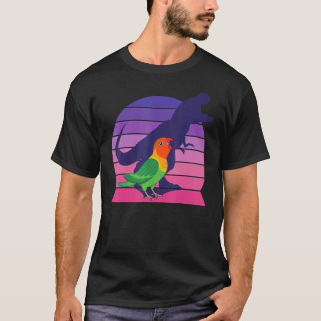 Parrot I Tyrannosaurus Rex I Screaming Fischer's L T-Shirt (Front)