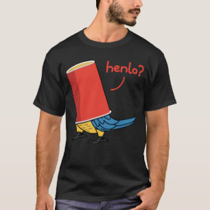 Parrot In A Cup Henlo I Blue throated Macaw T-Shirt