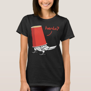 Parrot In A Cup Henlo I Lutino Cockatiel T-Shirt