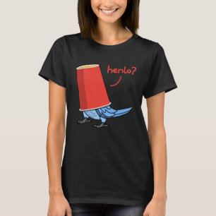 Parrot In A Cup Henlo I Peach faced Blue Lovebird T-Shirt