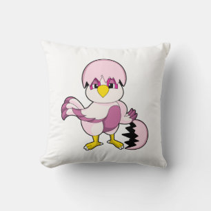 Parrot in Egg with Eggshell.PNG Throw Pillow