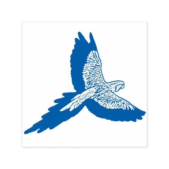 Parrot in Flight Self-inking Stamp (Design)