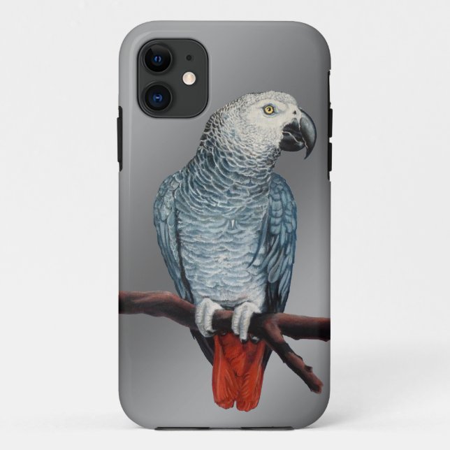 Parrot iPhone Case African Grey Parrot Mobile Case (Back)