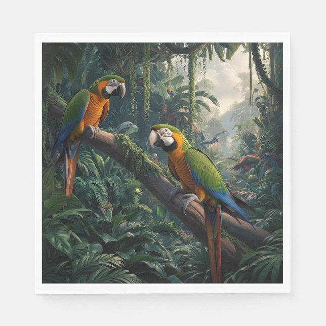 Parrot jungle  napkin (Front)