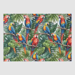 parrot jungle Tissue Paper