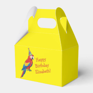 Parrot Kids Birthday Party Favor Box