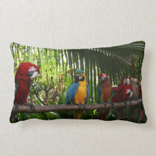 Parrot Line Lumbar Pillow