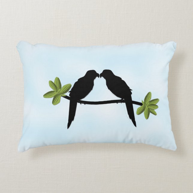 Parrot Love Accent Pillow (Front)