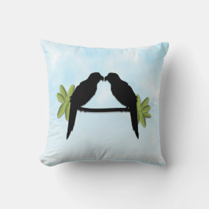 Parrot Love Throw Pillow