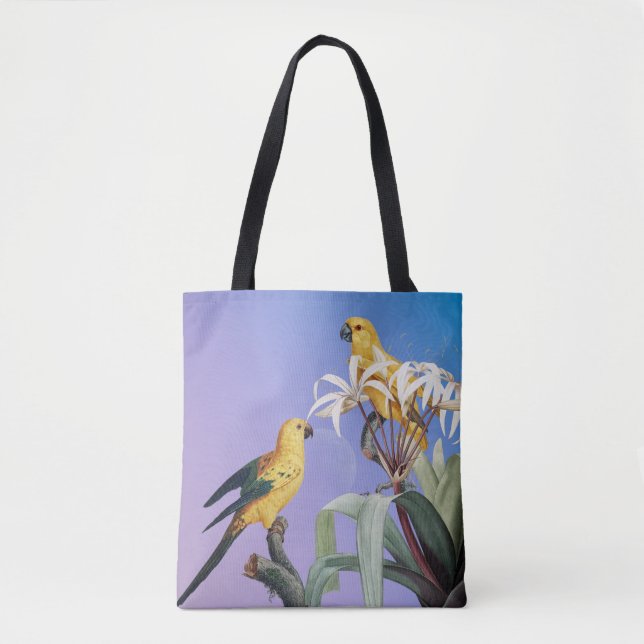 Parrot modern twist tote bag  (Front)
