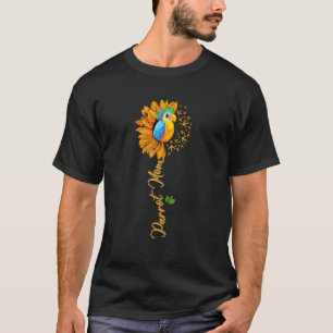 Parrot Mom Cute Sunflower Parrot Bird Lover Mother T-Shirt