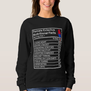 Parrot Nutritional Facts I Female Eclectus Sweatshirt