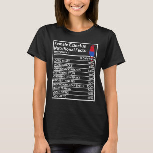 Parrot Nutritional Facts I Female Eclectus T-Shirt