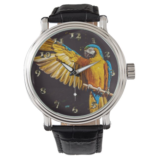 Parrot Out Stretched Wing Watch (Front)