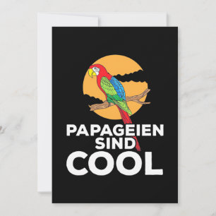 Parrot Papageien Sind Cool Invitation