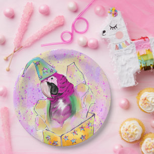 Parrot Paper Plate