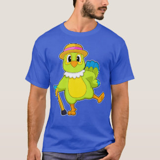 Parrot Pensioner Walking stick T-Shirt