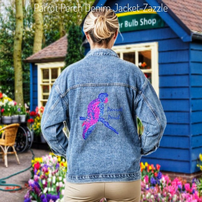 Parrot Perch Denim Jacket (Creator Uploaded)
