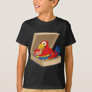 Parrot Pet Eating Pizza T-Shirt