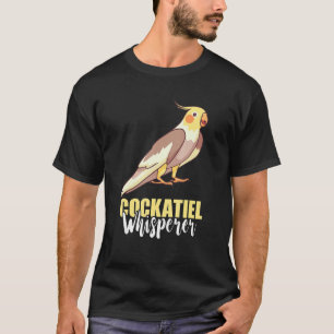 Parrot Pet White Bird Cockatoo Cockatiel Whispere T-Shirt