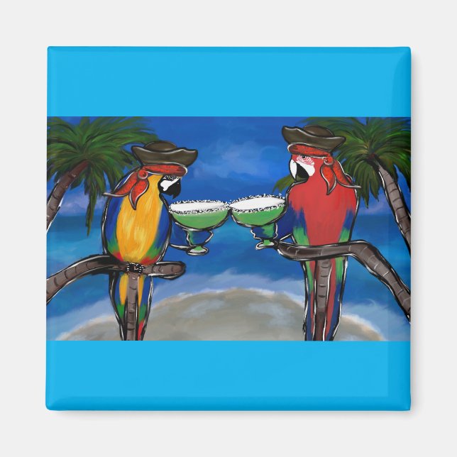 Parrot Pirates Magnet (Front)