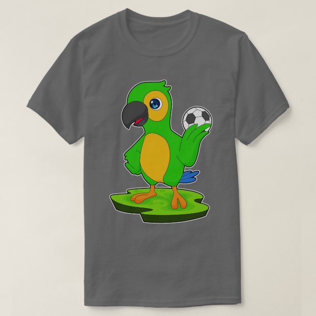 Parrot player Soccer T-Shirt (Design Front)