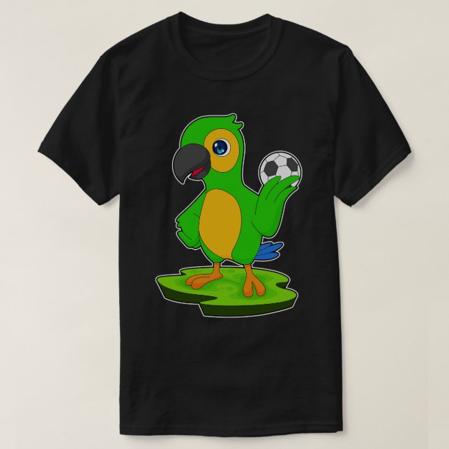 Parrot player Soccer T-Shirt (Design Front)