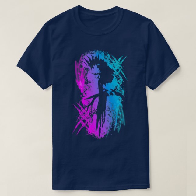 Parrot Purple Blue Gradient T-Shirt (Design Front)