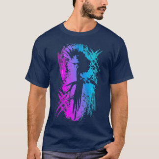 Parrot Purple Blue Gradient T-Shirt