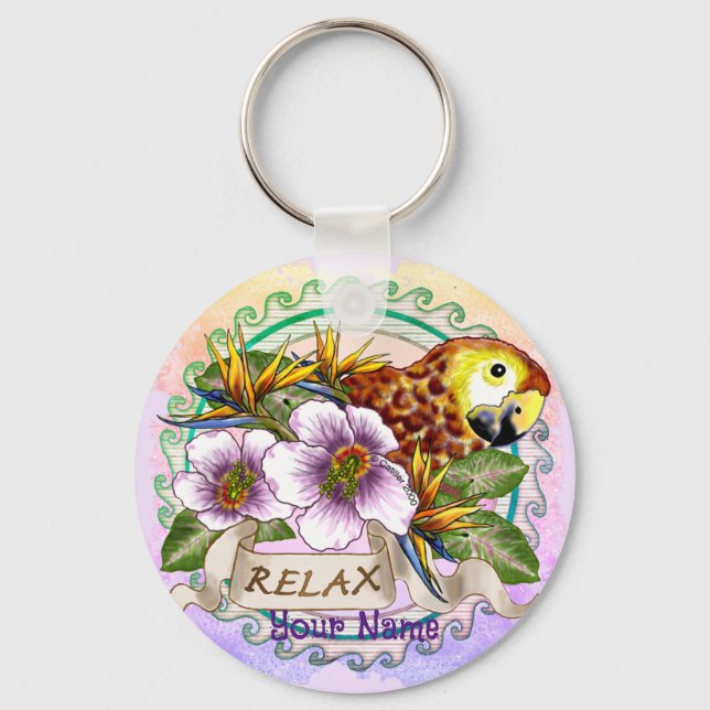 Parrot Relax  Keychain (Front)