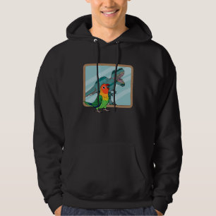 Parrot & Rex Reflection I Fischers Lovebird Hoodie
