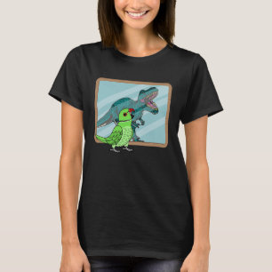 Parrot & Rex Reflection I Green Indian Ringneck T-Shirt