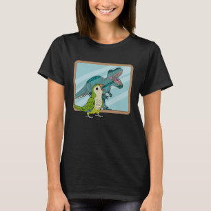 Parrot & Rex Reflection I Green Monk Parakeet Quak T-Shirt