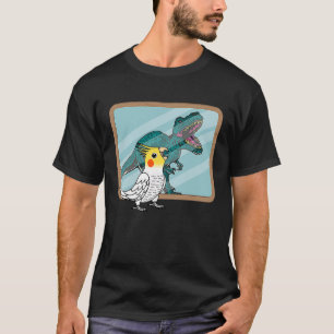 Parrot & Rex Reflection I Lutino Cockatiel T-Shirt