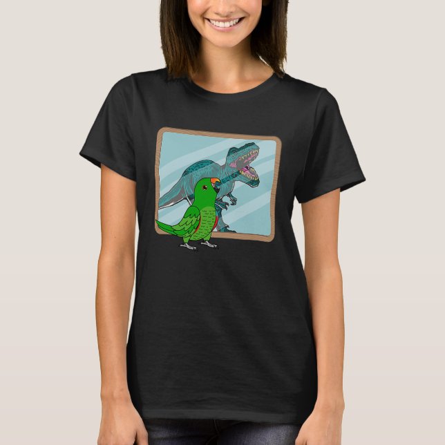 Parrot & Rex Reflection I Male Eclectus T-Shirt (Front)
