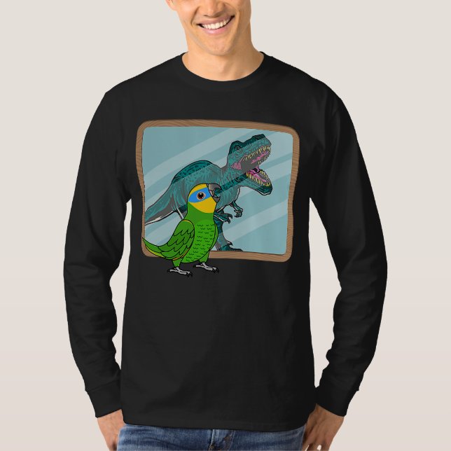 Parrot & Rex Reflection I Orange winged Amazon T-Shirt (Front)