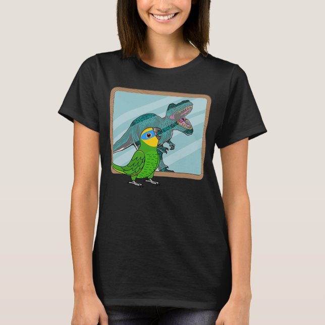 Parrot & Rex Reflection I Orange winged Amazon T-Shirt (Front)