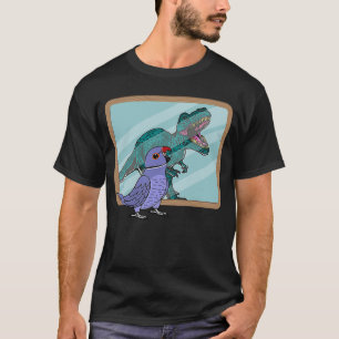 Parrot & Rex Reflection I Violet Indian Ringneck T-Shirt