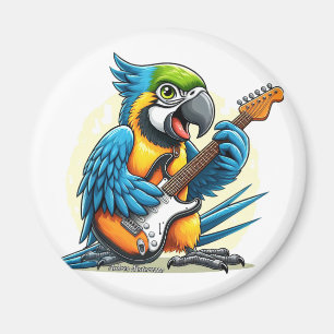 Parrot Rock Music Magnet