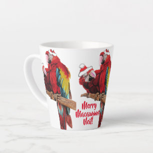 Parrot Rouge Joyeux Noël Macaw Latte Mug