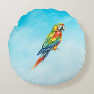 Parrot Round Pillow