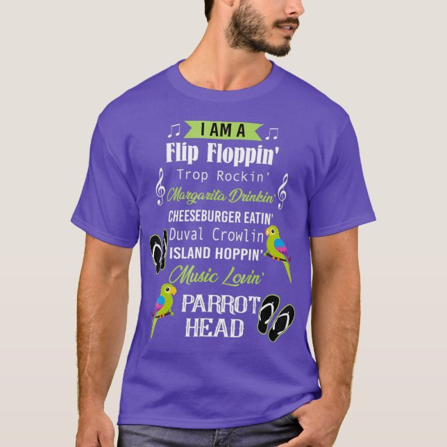 Parrot Shirt - Parrot Head Funny (Front)