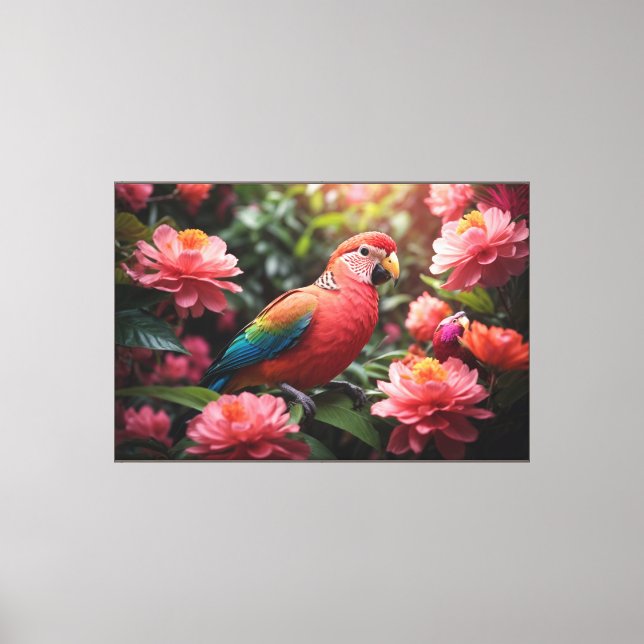Parrot Stretched Canvas Print (Front)