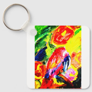 Parrot summer joy keychain