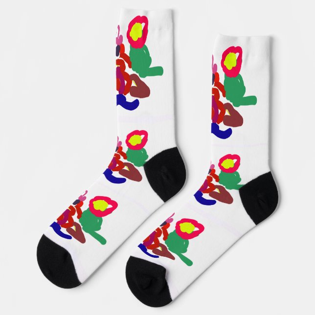Parrot summer pop socks (Left)