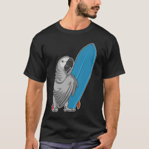 Parrot Surfer Surfboard T-Shirt